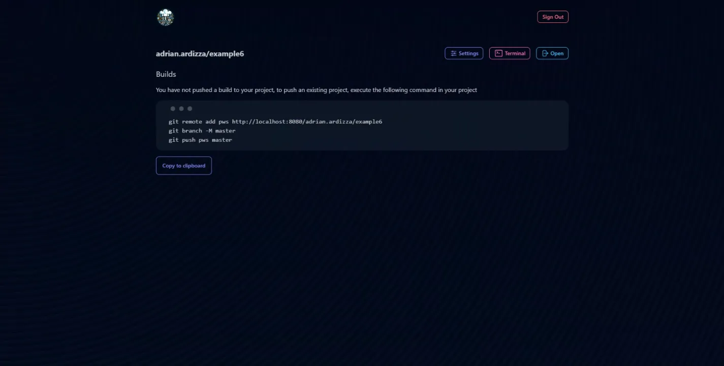 Screenshot of Pacil Web Service